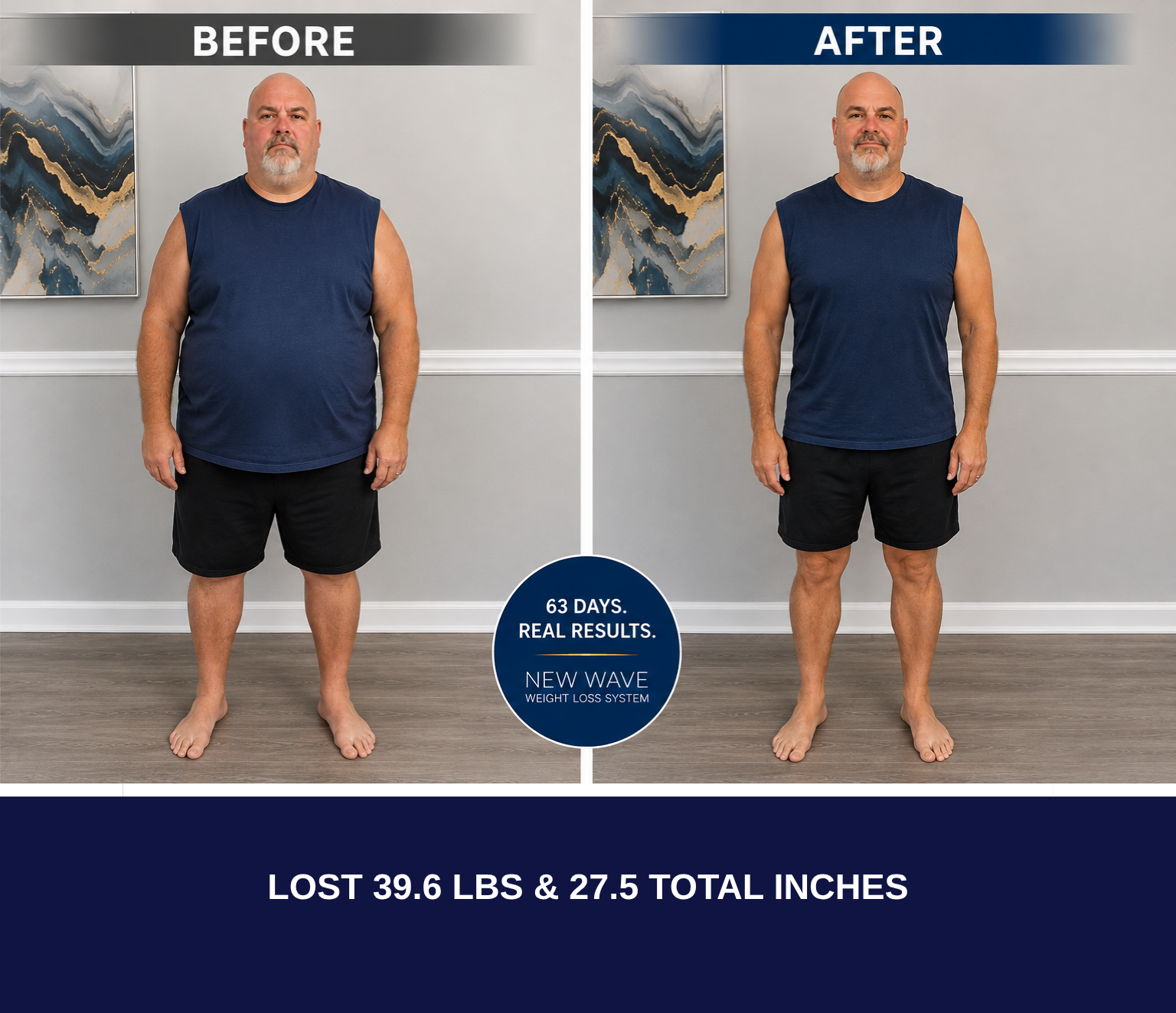Mike New Wave Weight Loss System before and after weight loss results